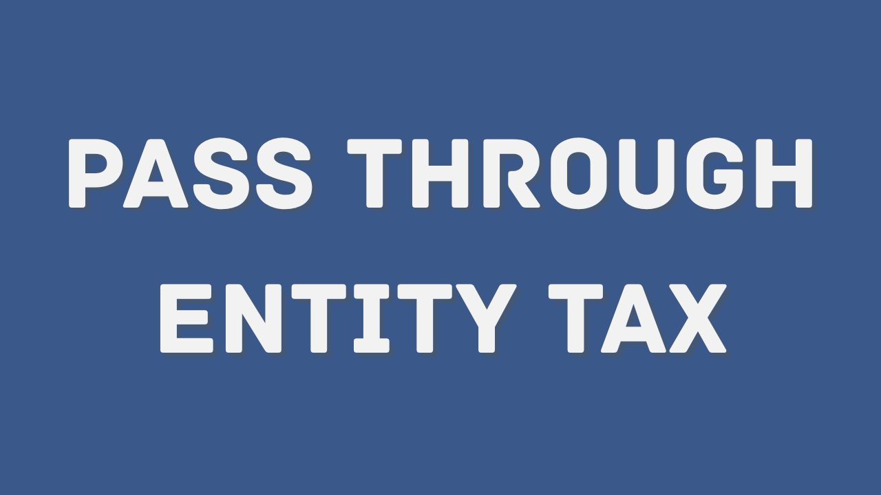 Pass Through entity tax