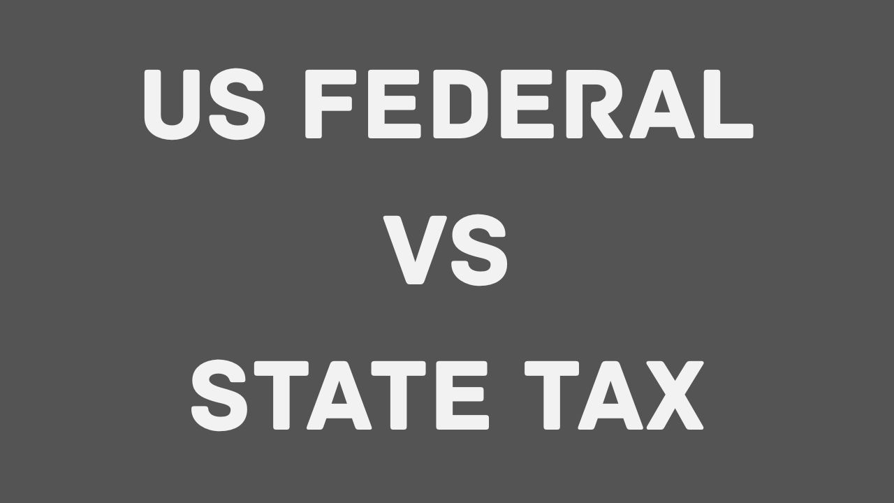 federal vs state taxes